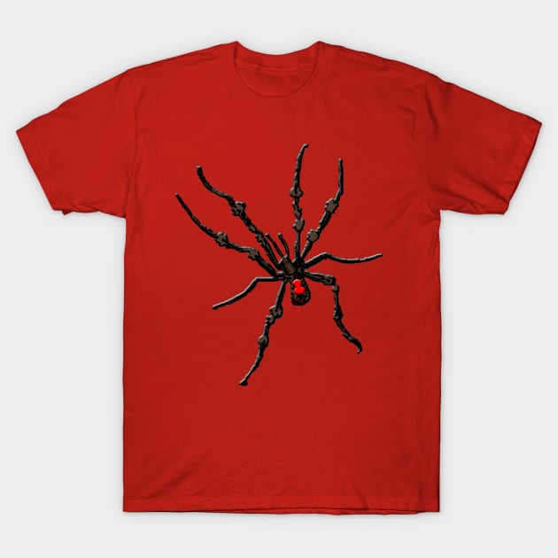 Giant Spider Halloween Horror T-Shirt by Scarebaby